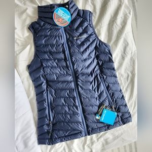 Women's Columbia Heat Gear Vest Navy Blue Size Small